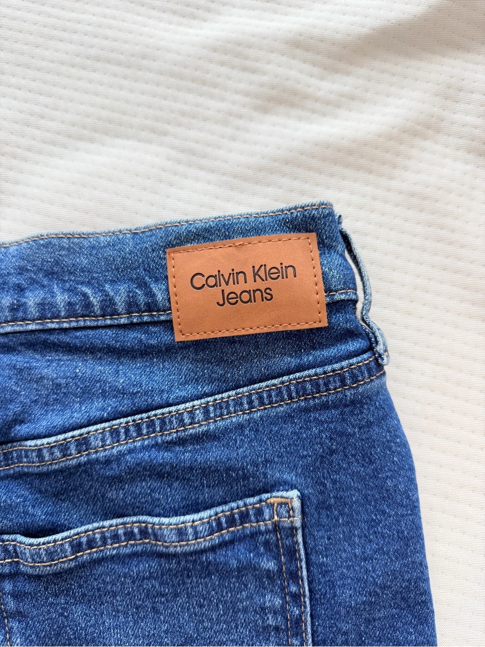 Calvin Klein Classic Blue Denim Skirt - Picture 3 of 4